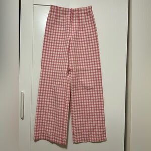 Zara Kids Pink Checkered Pants